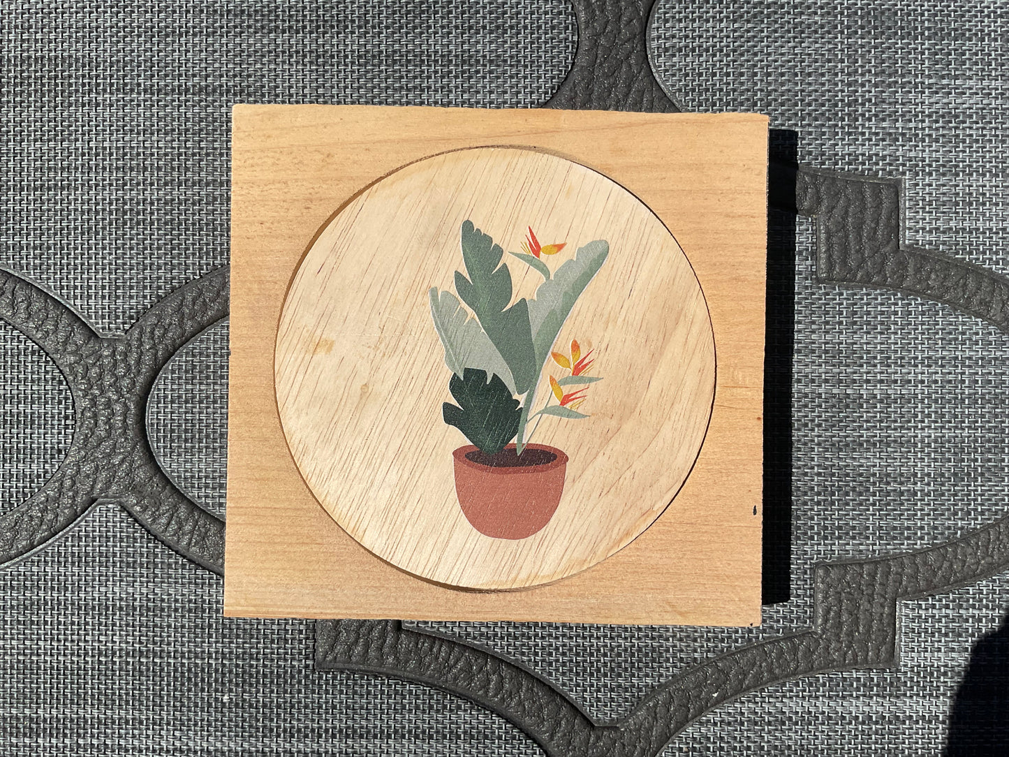 Candle Cover Cedar Carving