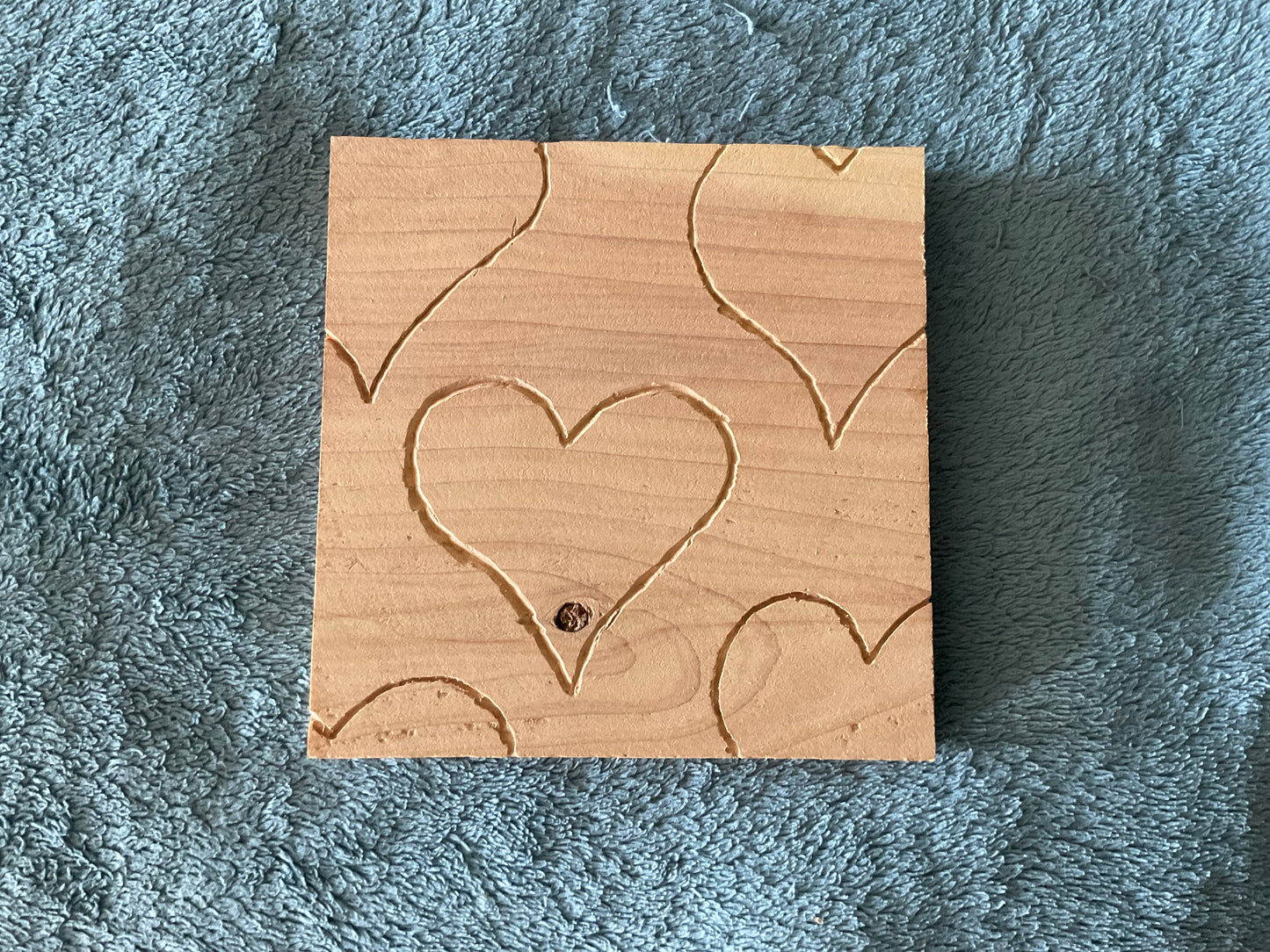"Love Safety Resilience" Cedar Carving